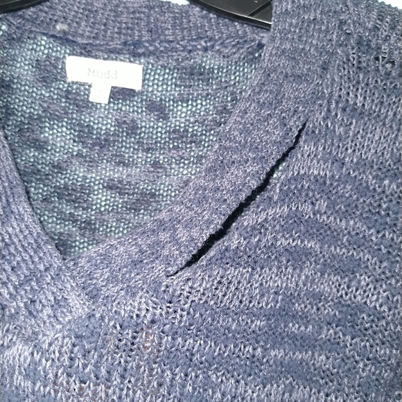 Mudd blue knit sweater small - Picture 9 of 11